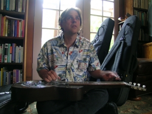 Dave plays lap dobro 