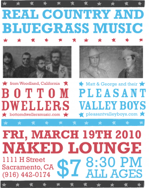 Bottom Dwellers and the Pleasant Valley Boys at the Naked Lounge