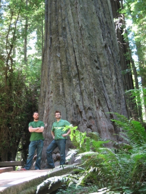 Ivan and Mark at Founder's Tree